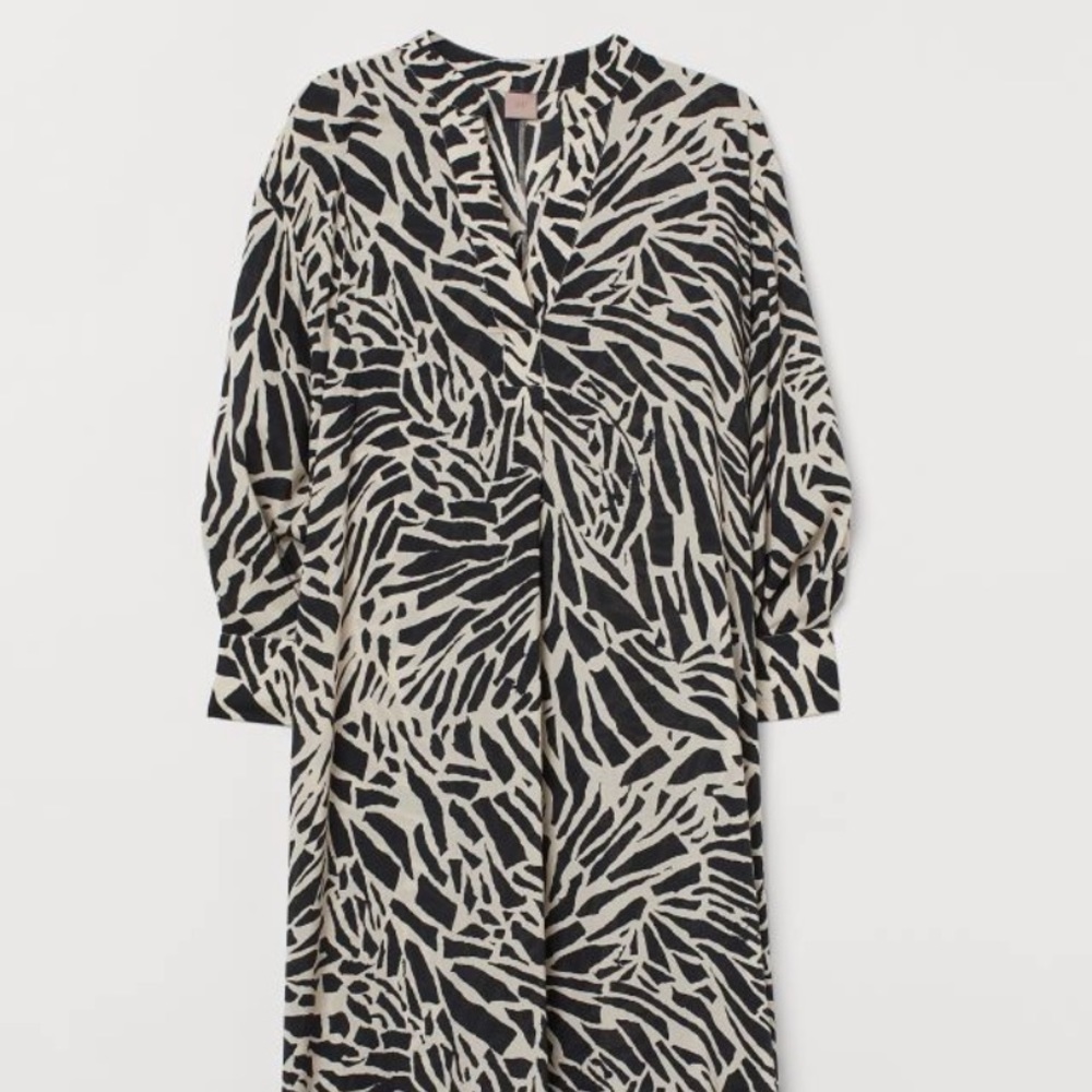 Patterned Shirt Dress